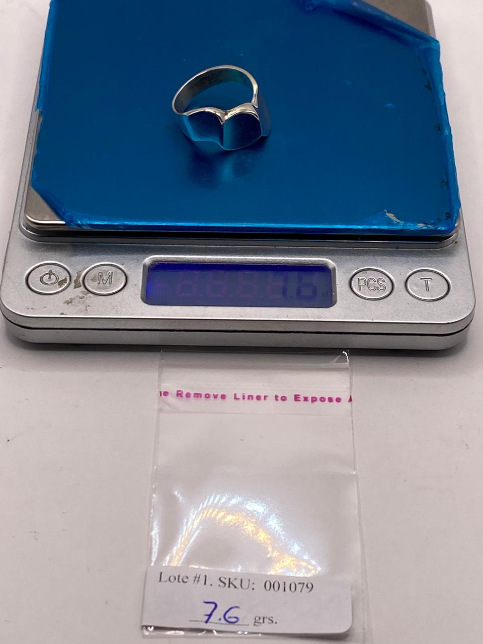 Anillo Escultural Orgánico en Plata .925