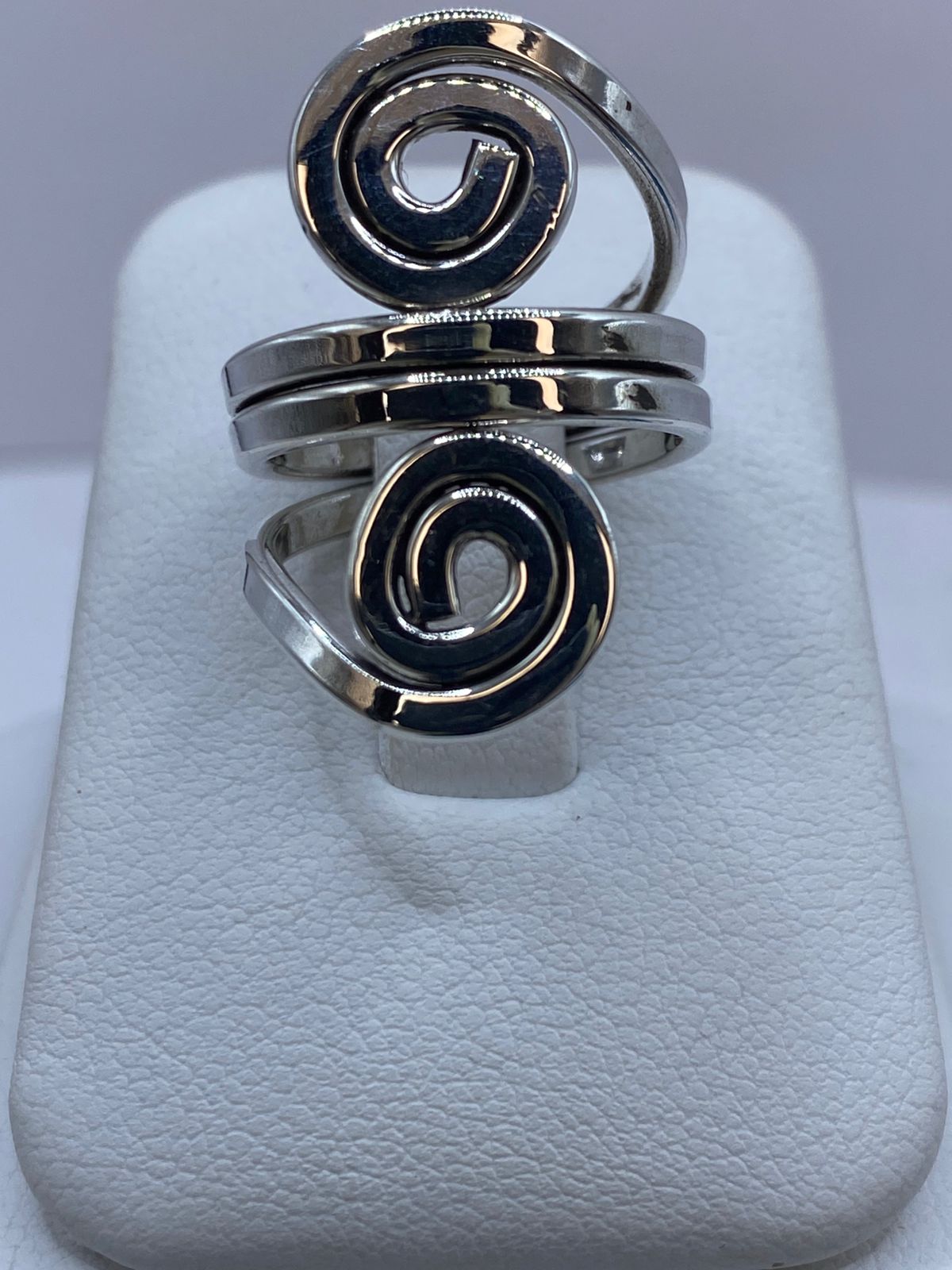 Anillo Espiral Doble en Plata .925