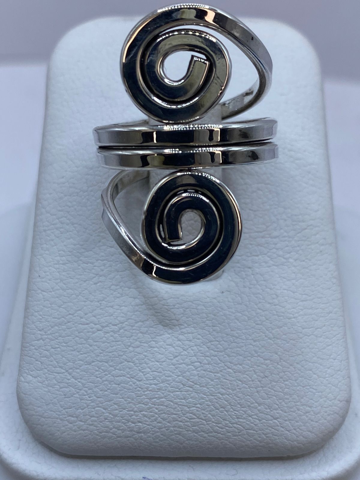 Anillo Espiral Doble en Plata .925