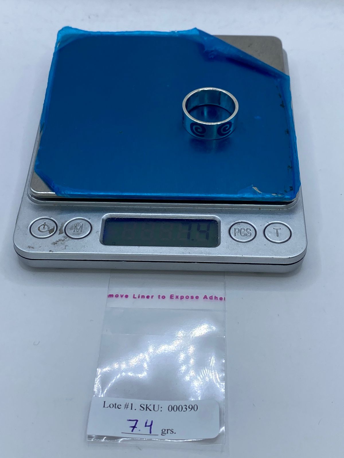 💙🌀 Anillo Espiral Marina en Plata .925 con Turquesa Natural