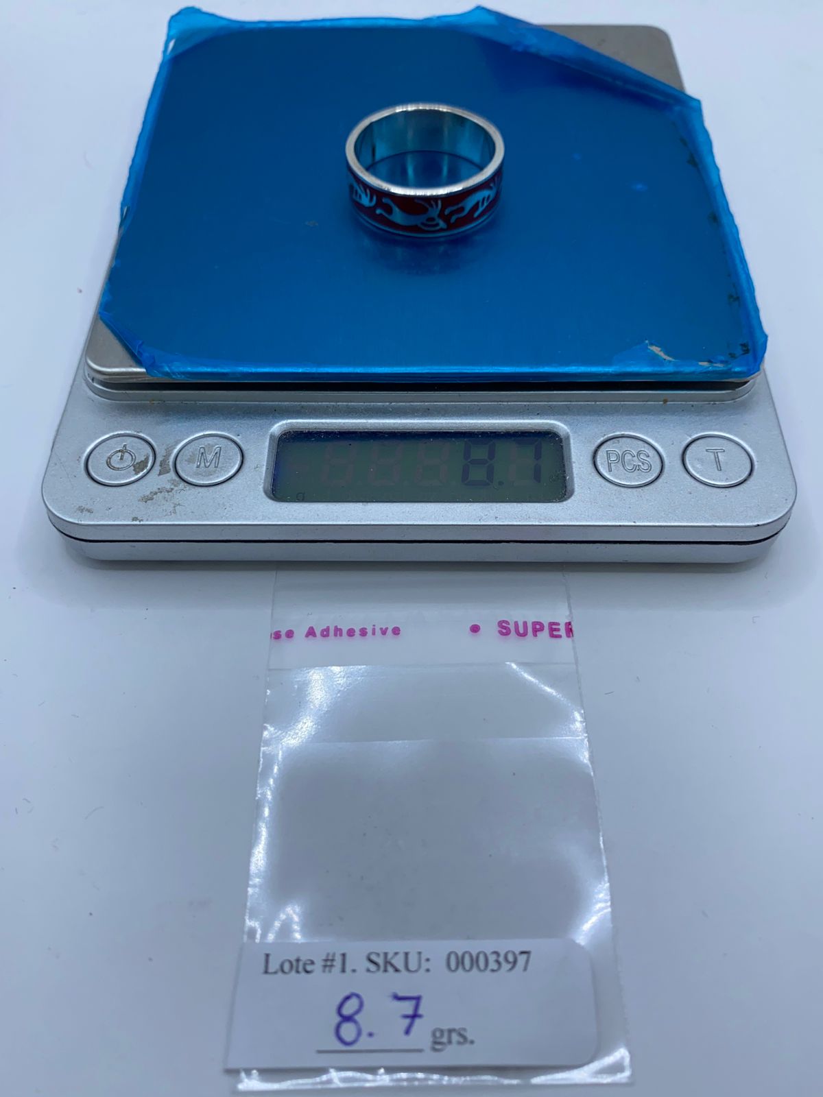 Anillo Espíritu Ancestral en Plata .925 con Coral Rojo