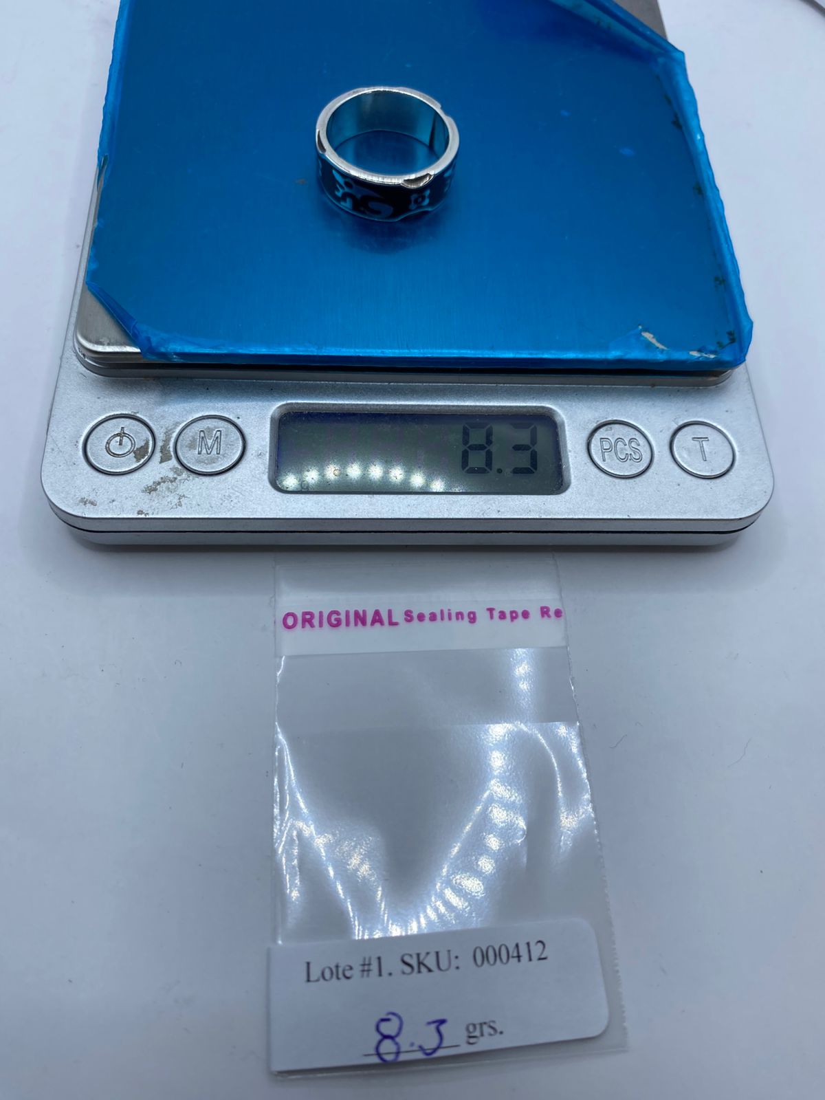 Anillo de Figura Orgánica en Plata .925