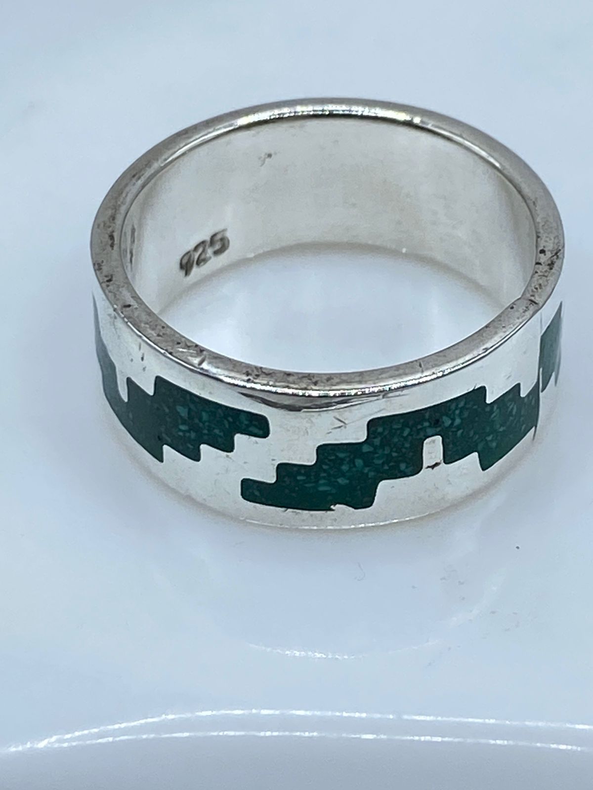 Anillo Forma de Pirámide en Plata .925 con Ónix