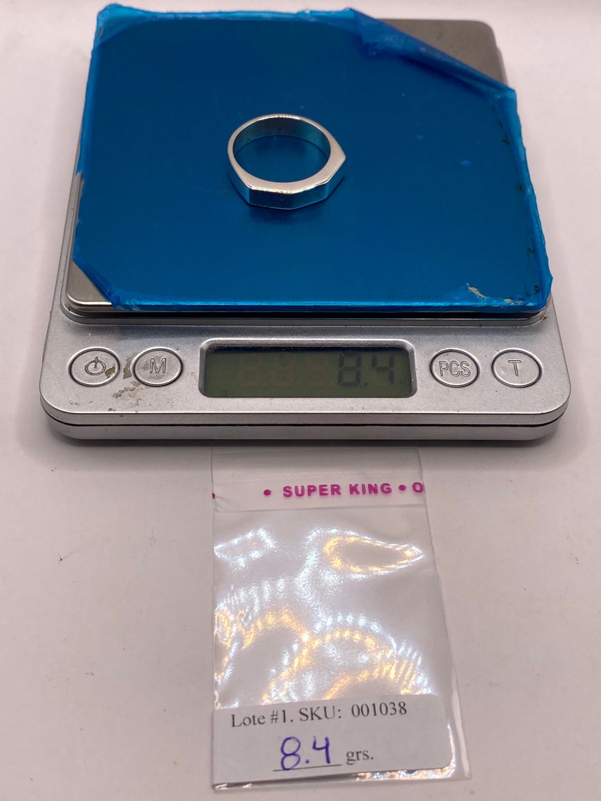 Anillo Geométrico Minimalista en Plata .925