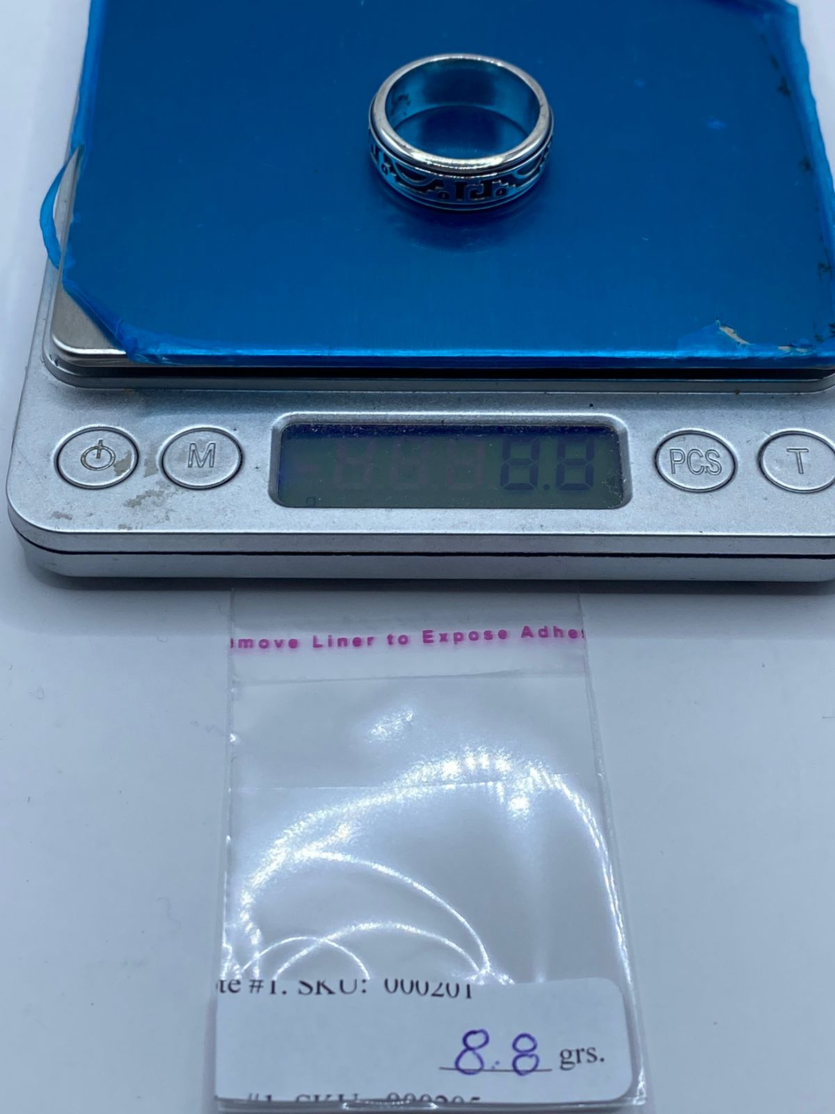 💍✨ Anillo Giratorio Diseño Geométrico Abstracto en Plata 925