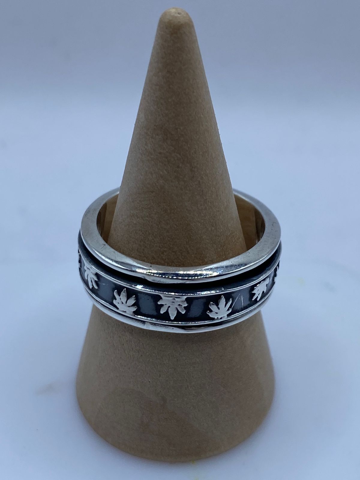 🍁💍 Anillo Giratorio Hoja de Maple en Plata 925