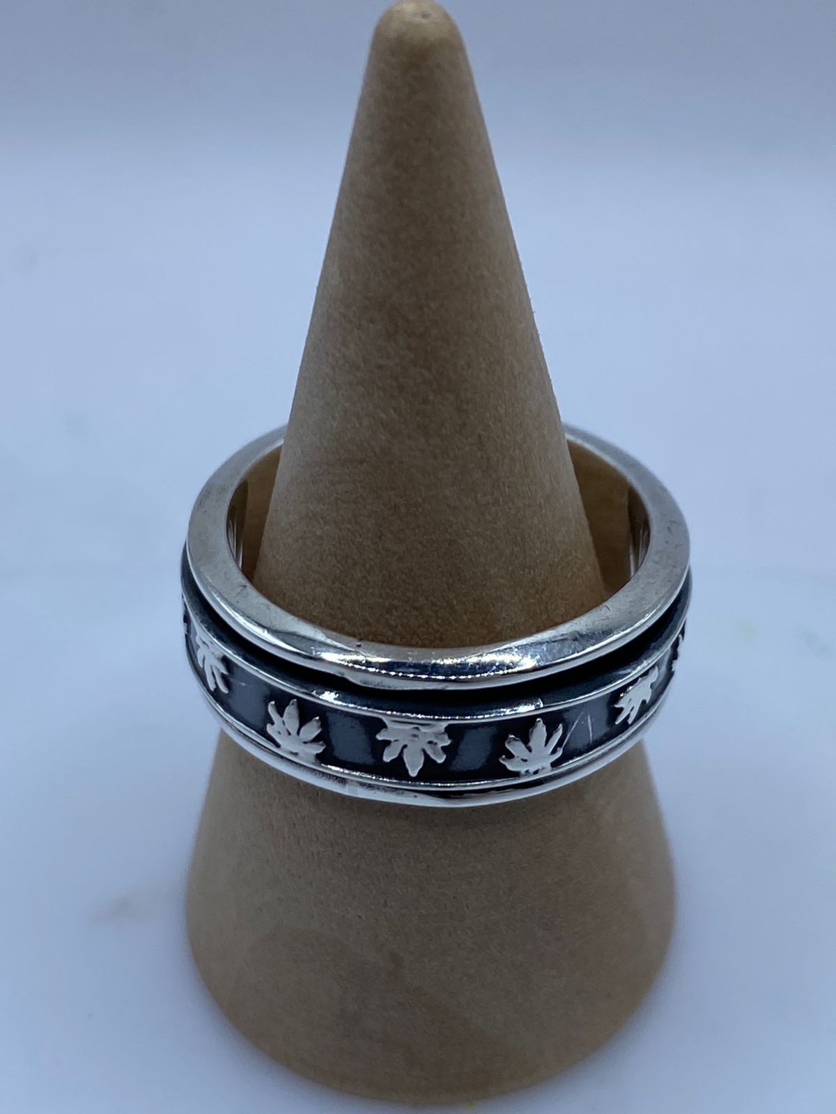 🍁💍 Anillo Giratorio Hoja de Maple en Plata 925
