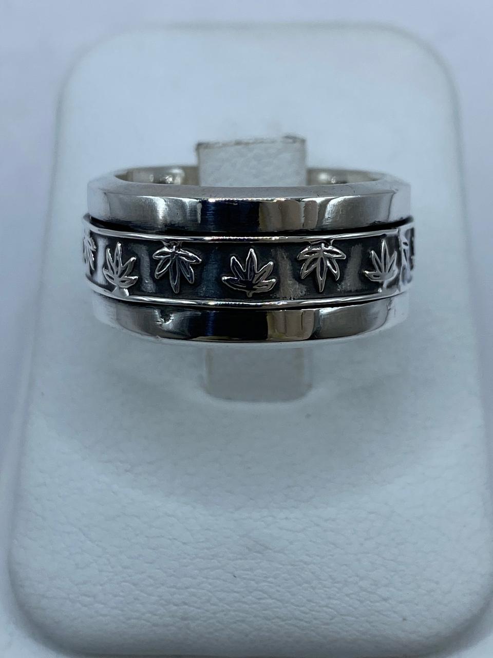 🍁💍 Anillo Giratorio Hoja de Maple en Plata 925
