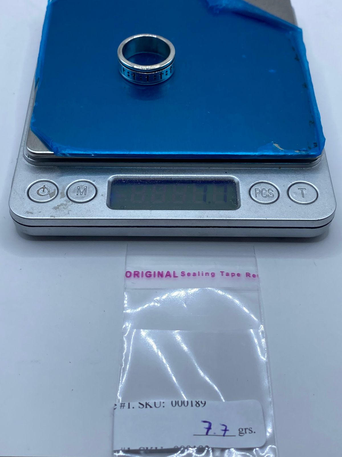 💍✝️ Anillo Giratorio de Plata 925 con Diseño de Cruces