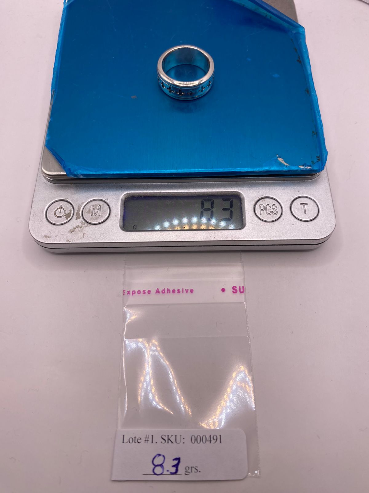 ✝️ Anillo Giratorio de Plata .925 con Cruces Caladas