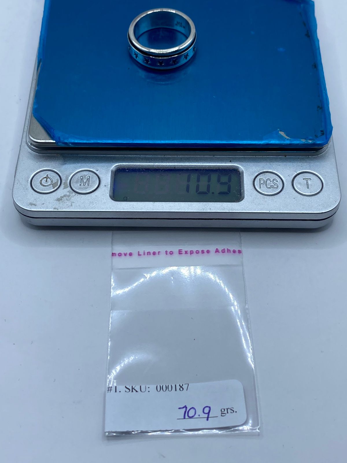 💍⭐ Anillo Giratorio de Plata 925 con Diseño de Estrellas