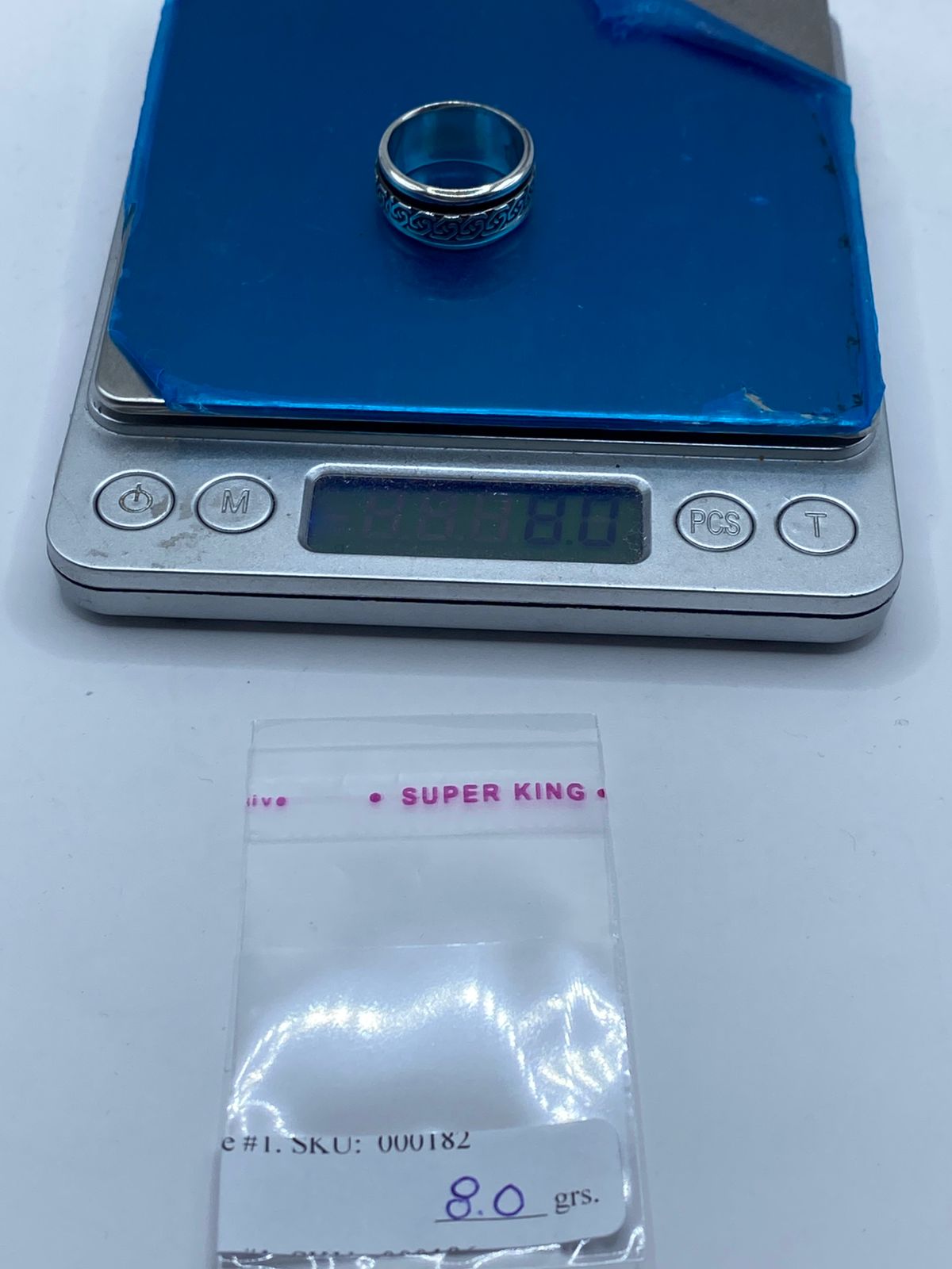 🔁 Anillo Giratorio de Plata 925 con Diseño Greca Clásica