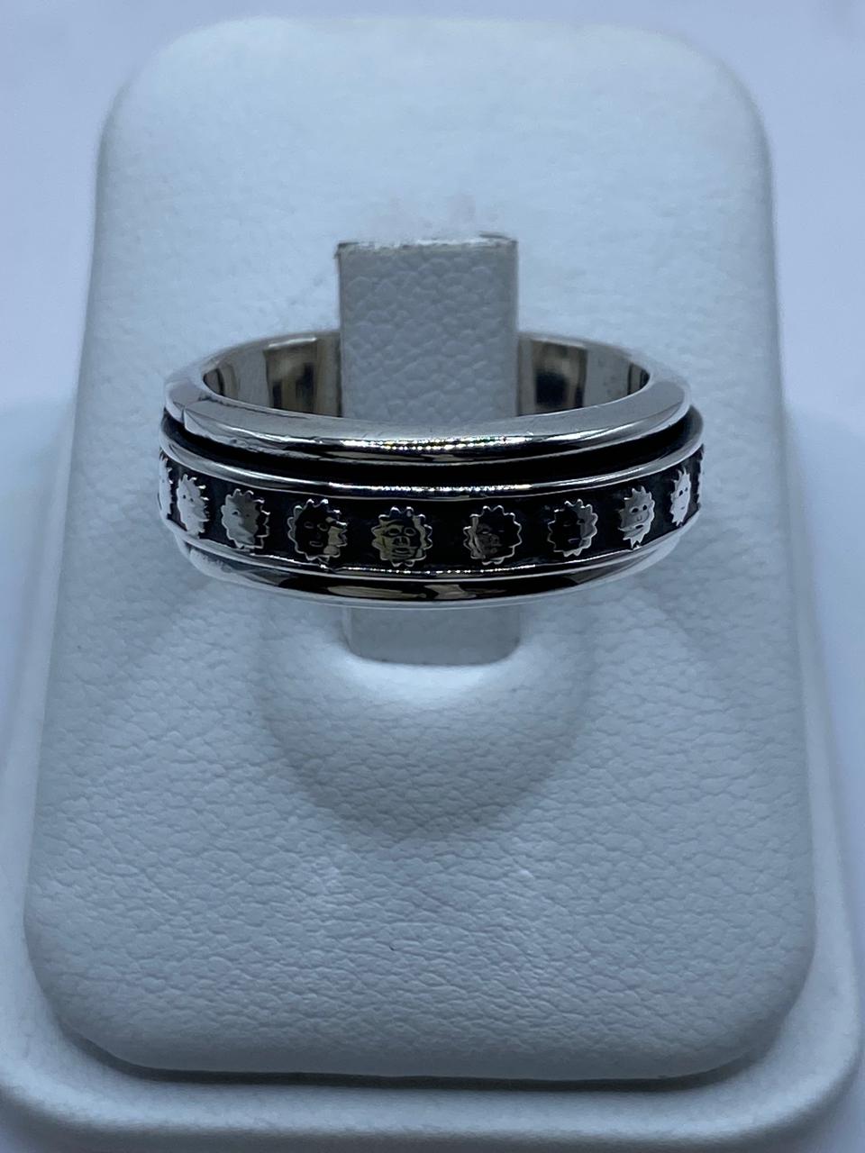 ☀️💍 Anillo Giratorio Soles Prehispánicos en Plata .925