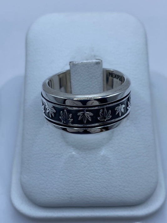 💍🍁 Anillo Giratorio “Hojas de Otoño” en Plata 925