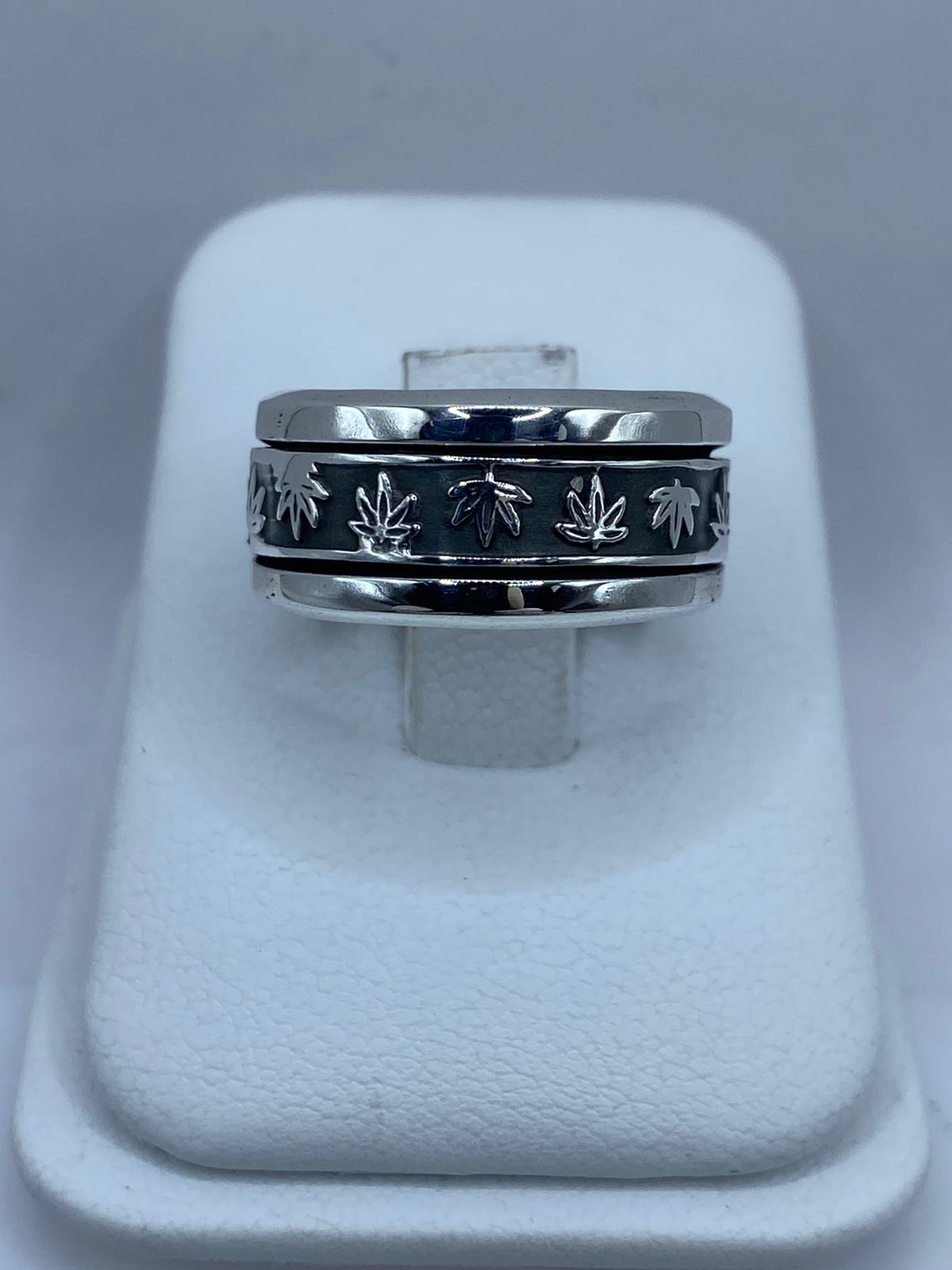 💍🍁 Anillo Giratorio “Hojas de Otoño” en Plata 925