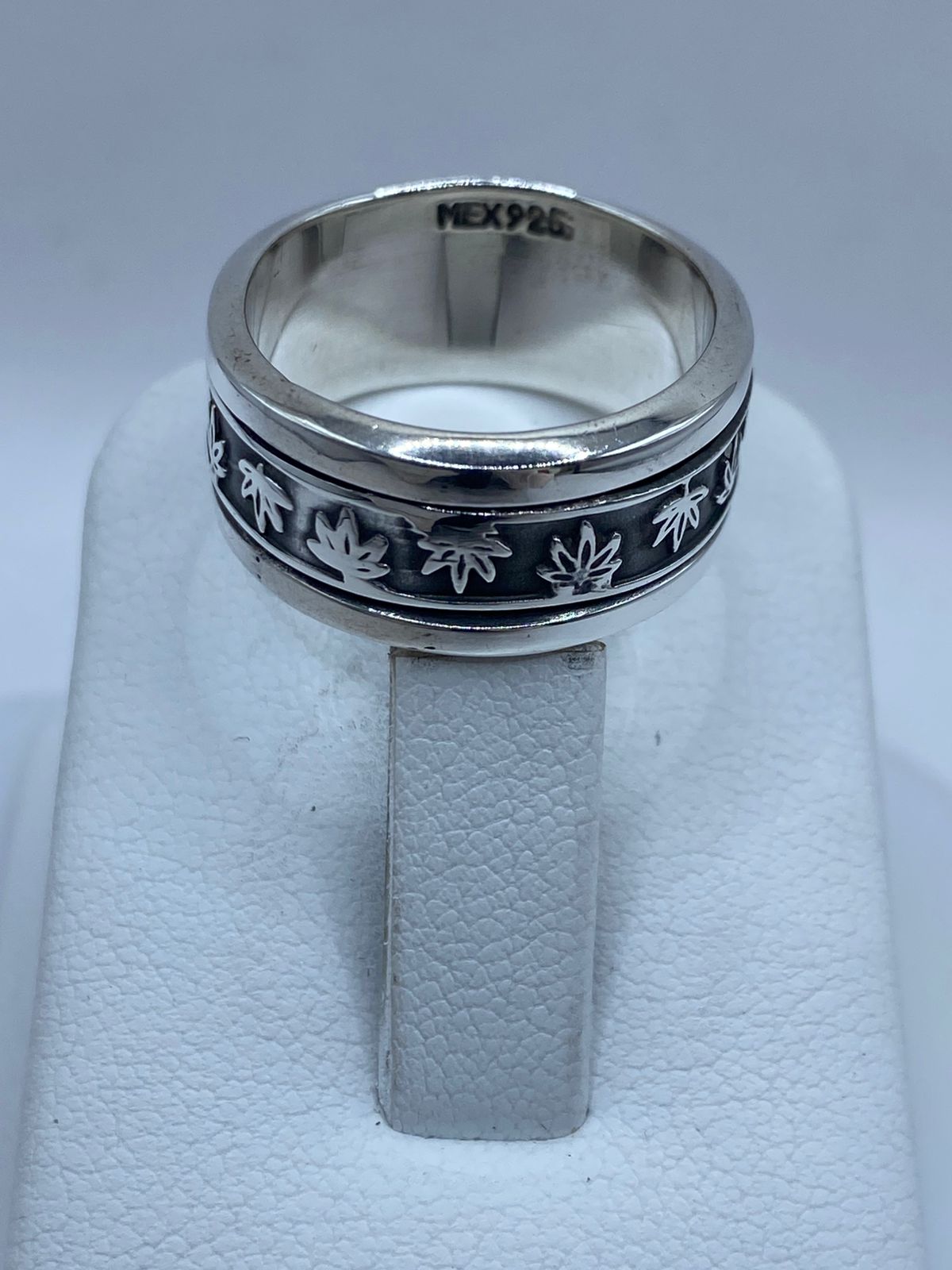 💍🍁 Anillo Giratorio “Hojas de Otoño” en Plata 925