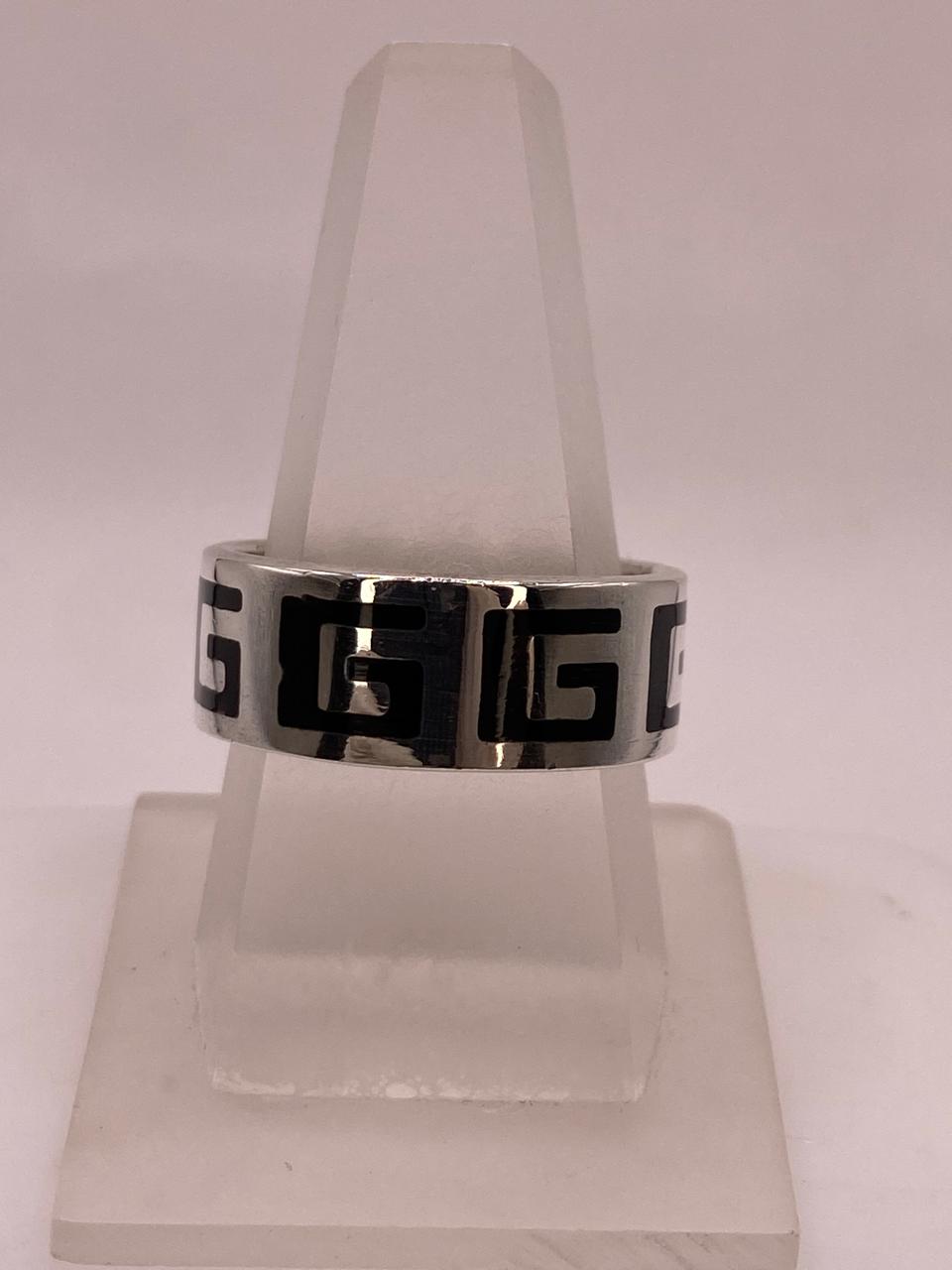 Anillo Greca Geométrica en Plata .925