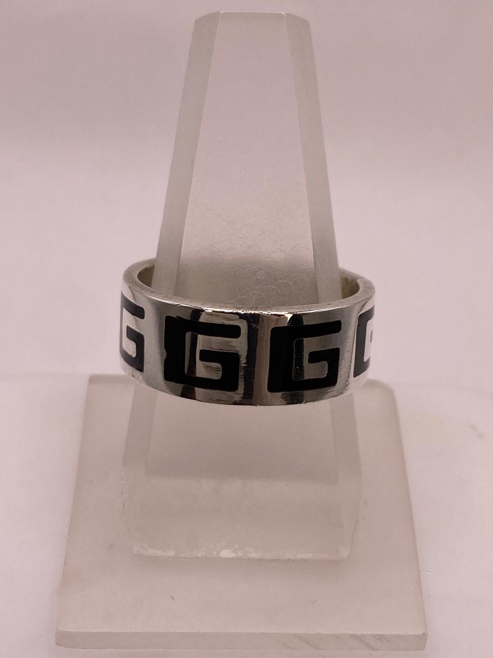 Anillo Greca Geométrica en Plata .925