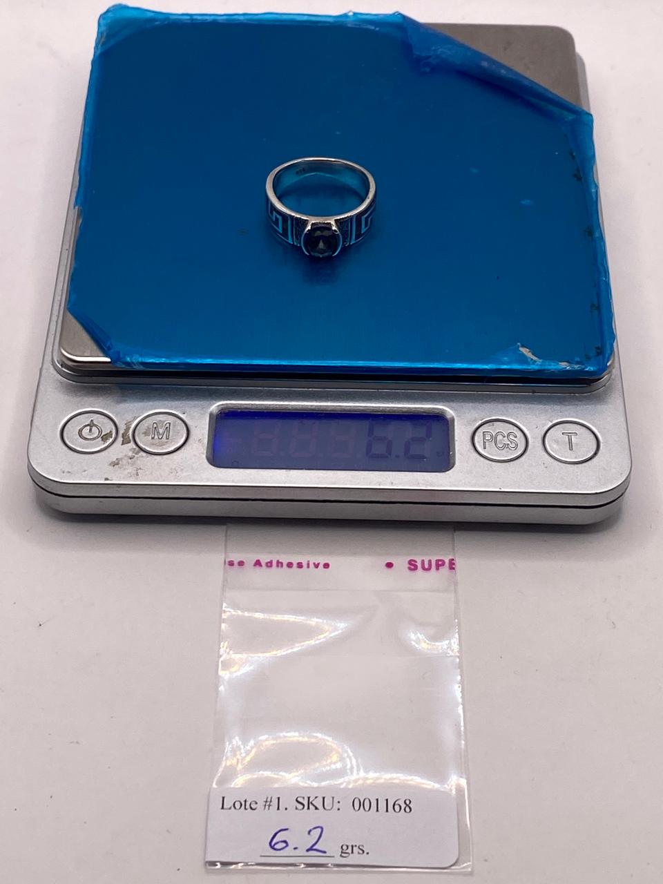 Anillo de Greca con Ópalo de Fuego y zirconia en Plata .950