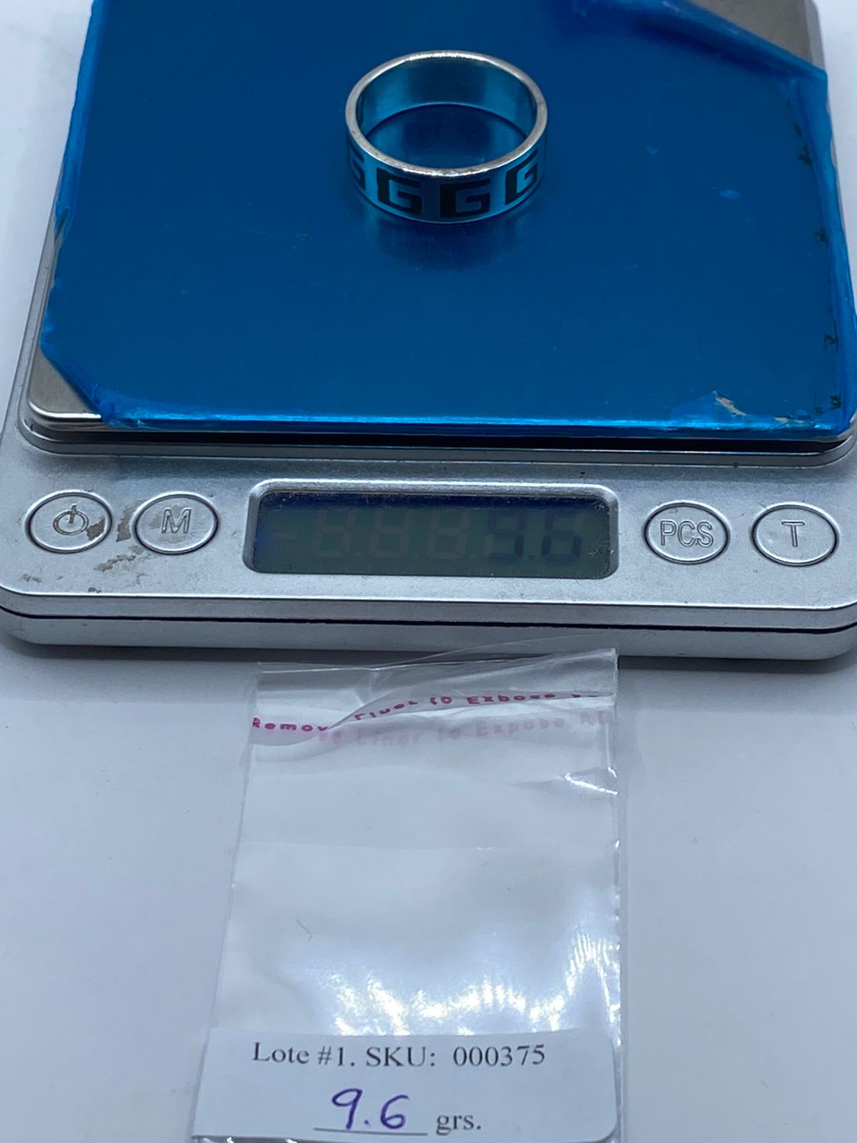 Anillo Greca Prehispánica en Plata .925 con Malaquita Natural