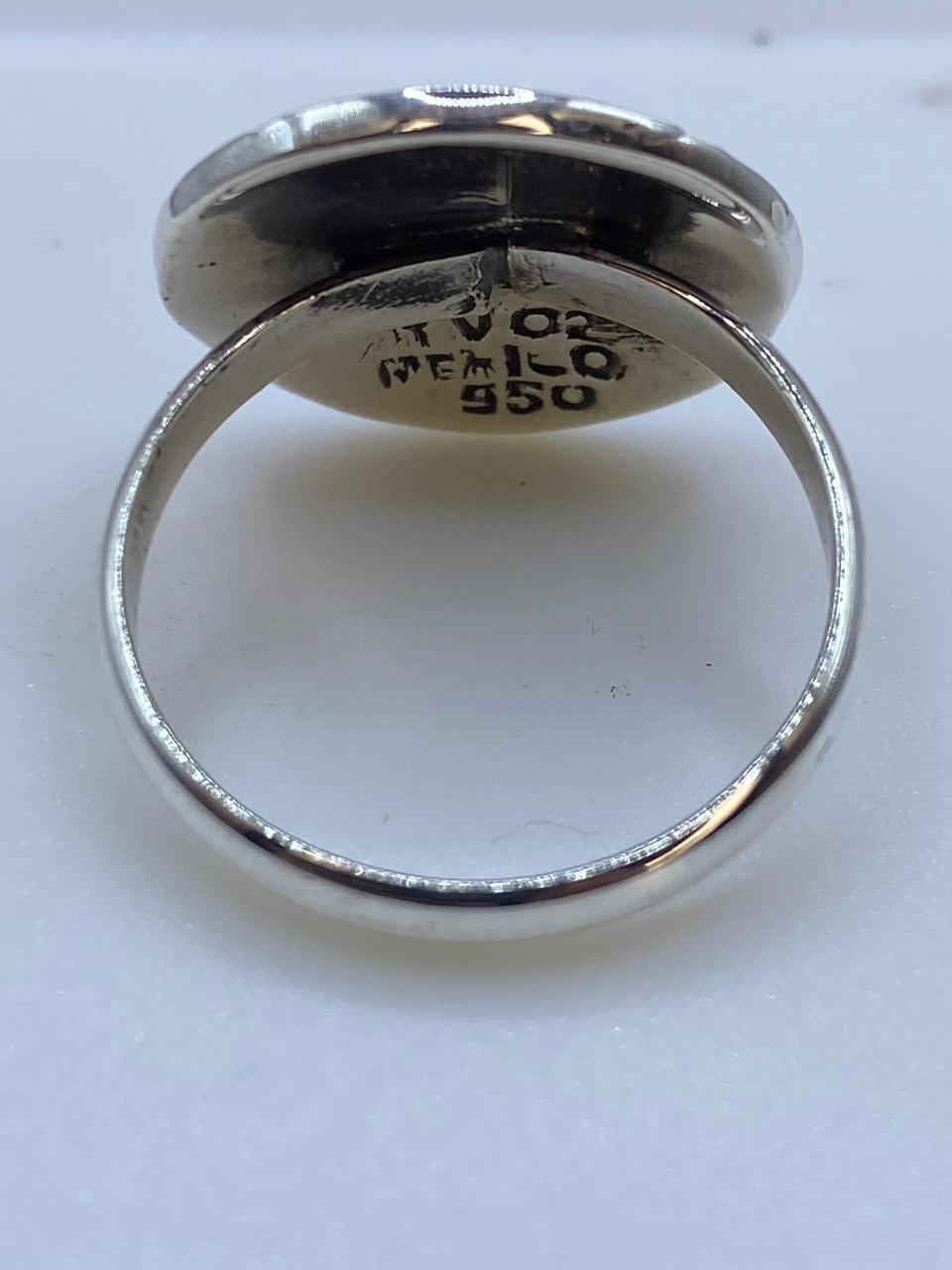 Anillo Guerrero Azteca en Plata .925