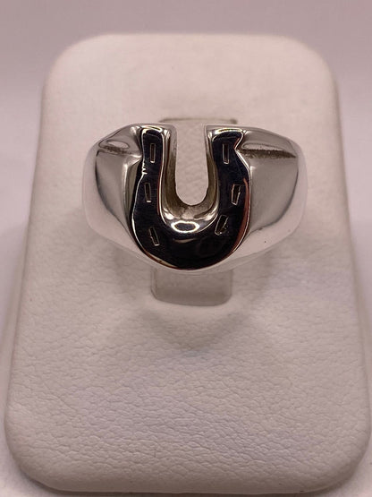 Anillo de Herradura en Plata .925, vista frontal