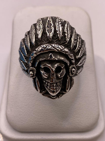 Anillo Inspirado en Diseño Apache Prehispánico en Plata .925