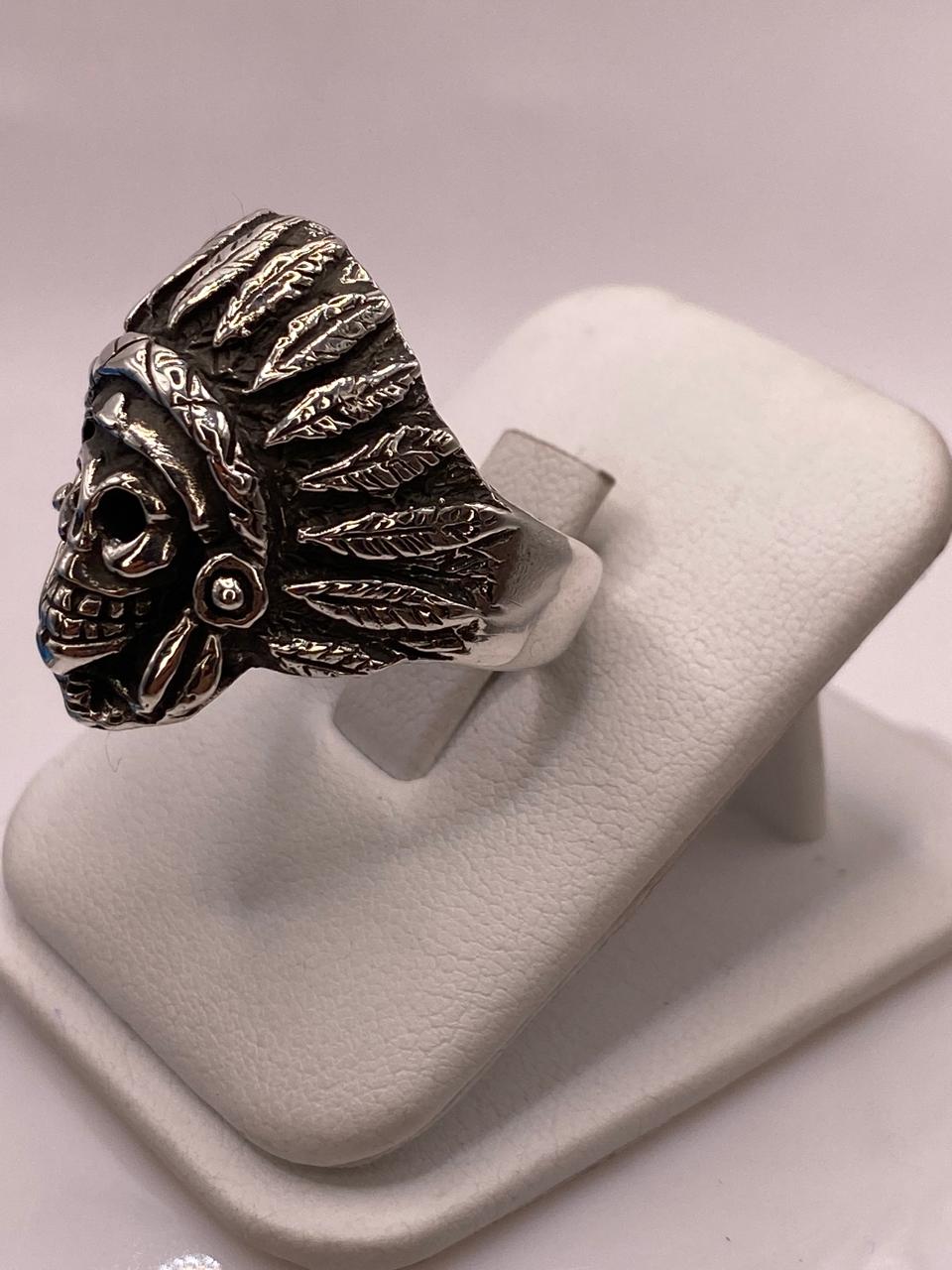 Anillo Inspirado en Diseño Apache Prehispánico en Plata .925