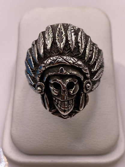 Anillo Inspirado en Diseño Apache Prehispánico en Plata .925