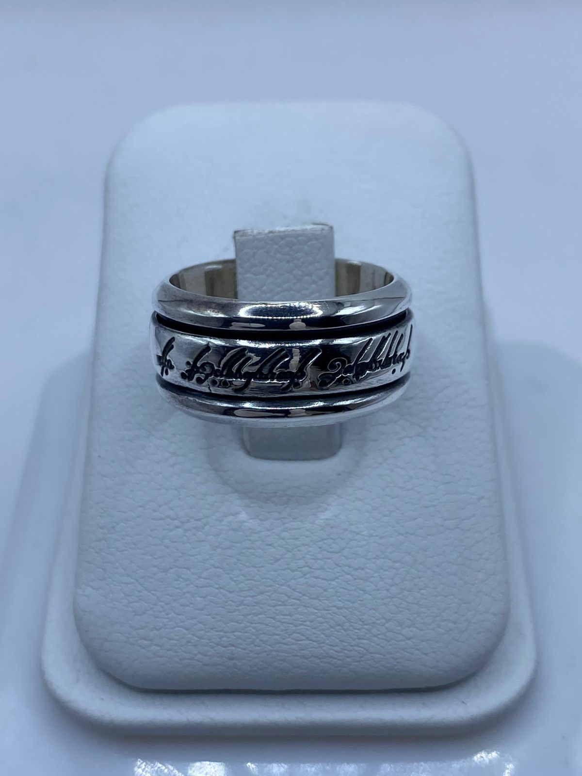 💍🔥 Anillo Inspirado en El Señor de los Anillos  – Plata 925 con Inscripción Élfica