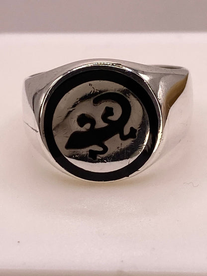 Anillo Lagartija en Plata .925, vista frontal