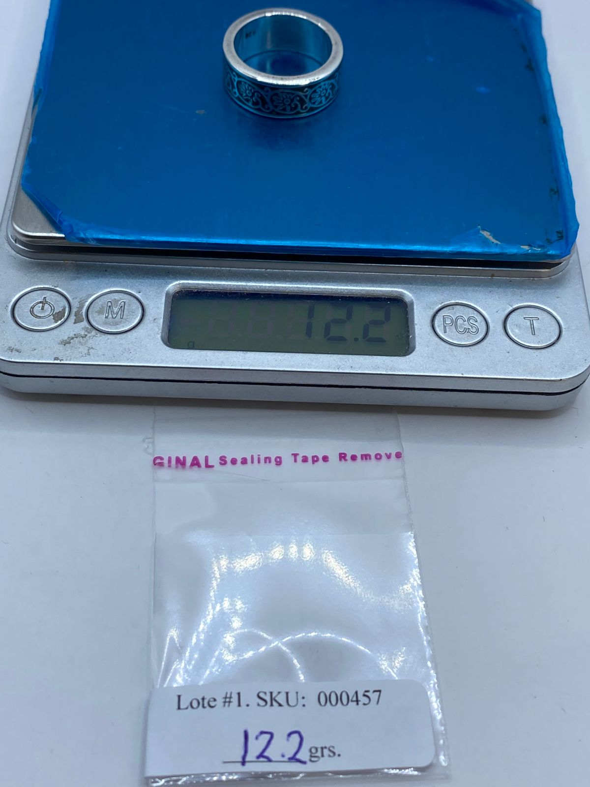 🌿💚 Anillo de Malaquita con Diseño Floral Calado en Plata .925