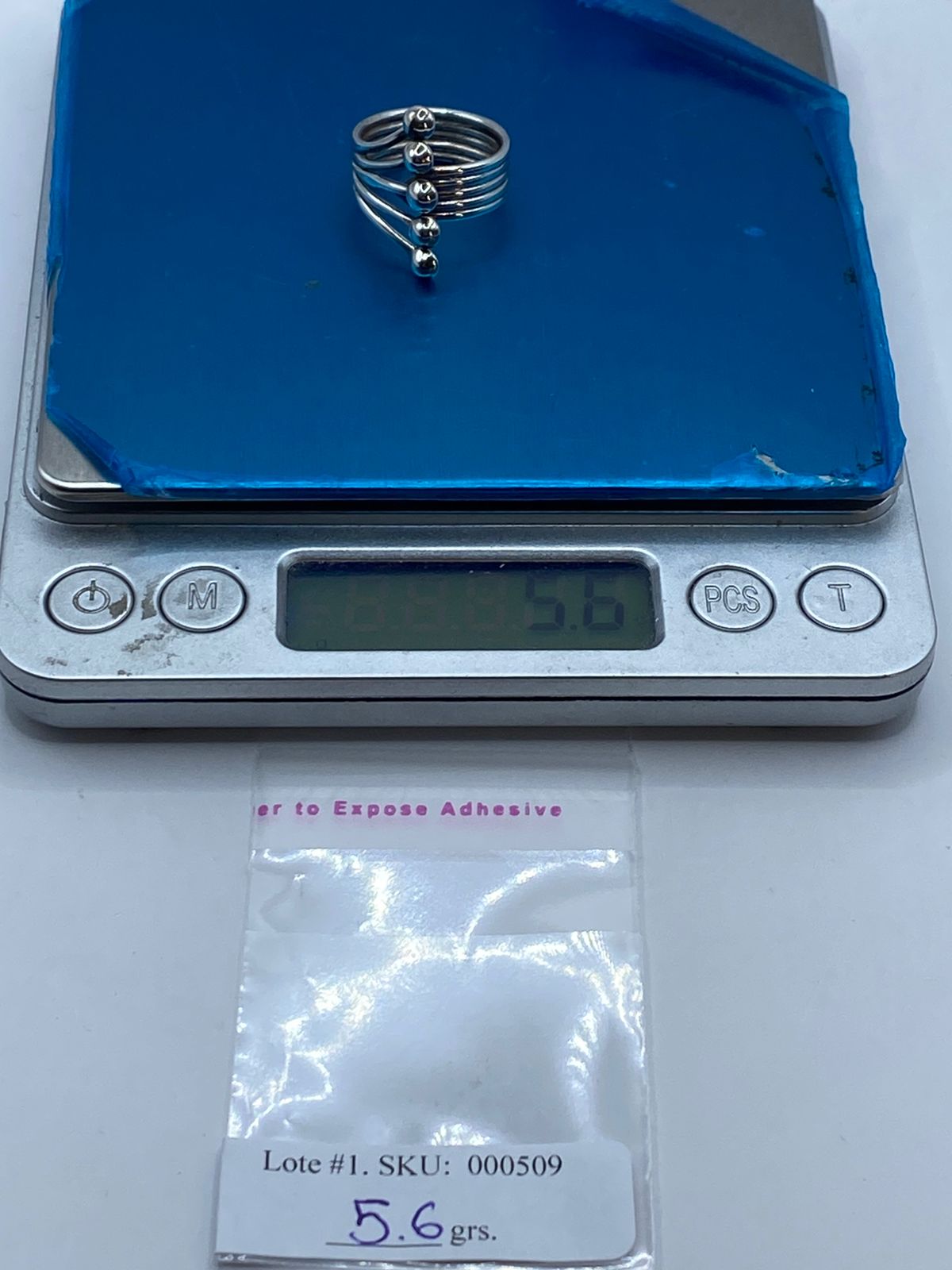 Anillo Multibanda con Esferas en Plata .925