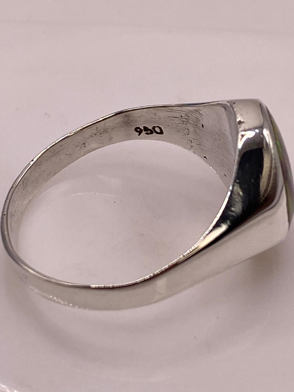 💎✨ Anillo de Ópalo de Fuego Ovalado en Plata Ley 950