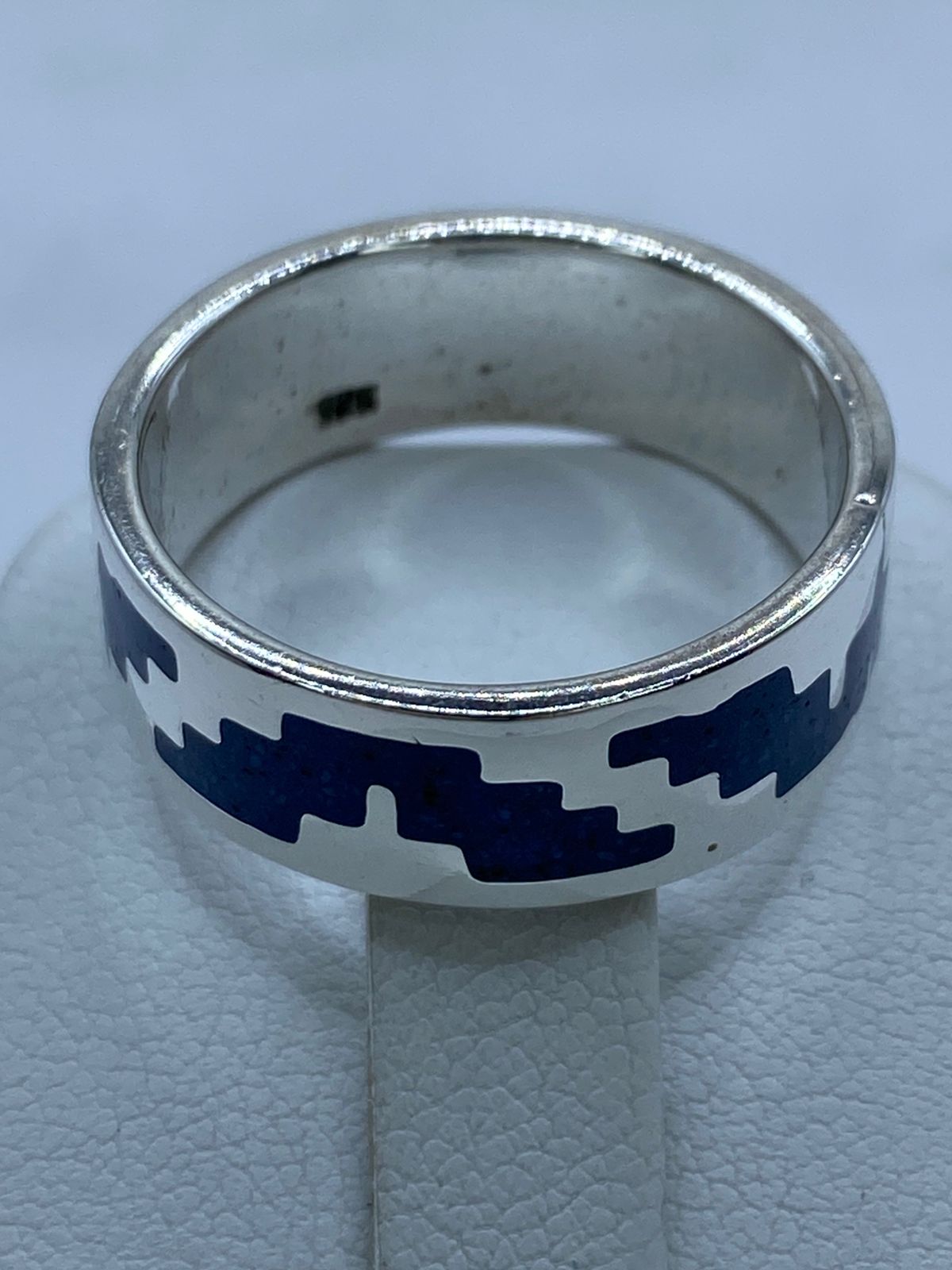 Anillo Pirámide Ancestral en Plata .925 con Turquesa Natural