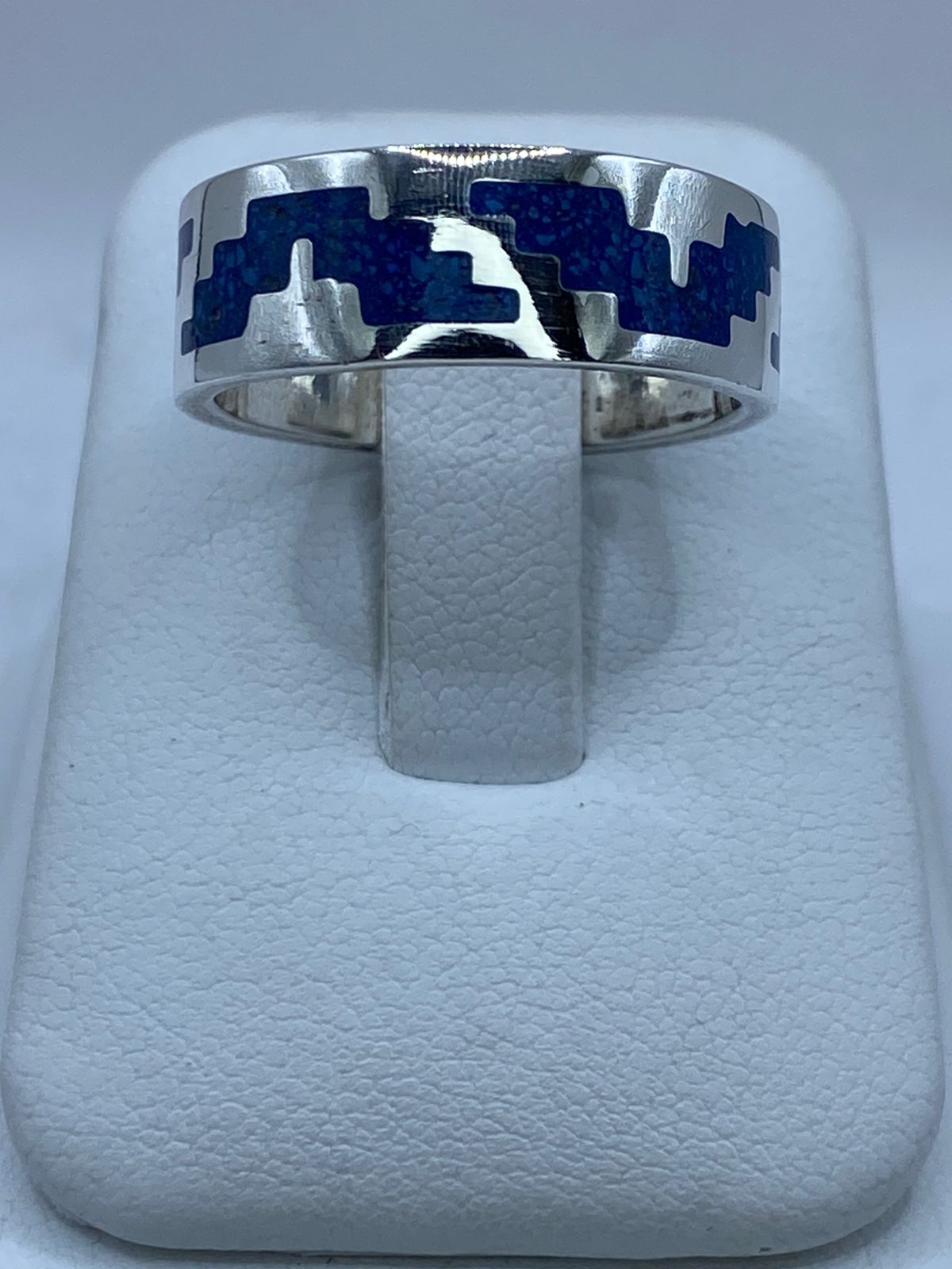 Anillo Pirámide Ancestral en Plata .925 con Turquesa Natural