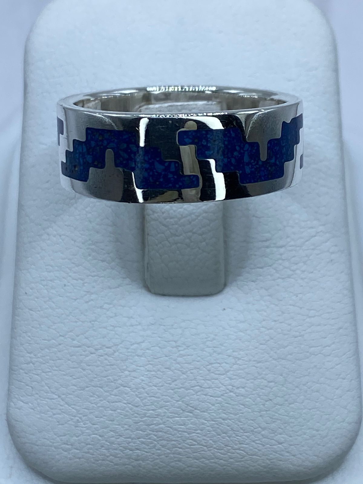 Anillo Pirámide Ancestral en Plata .925 con Turquesa Natural