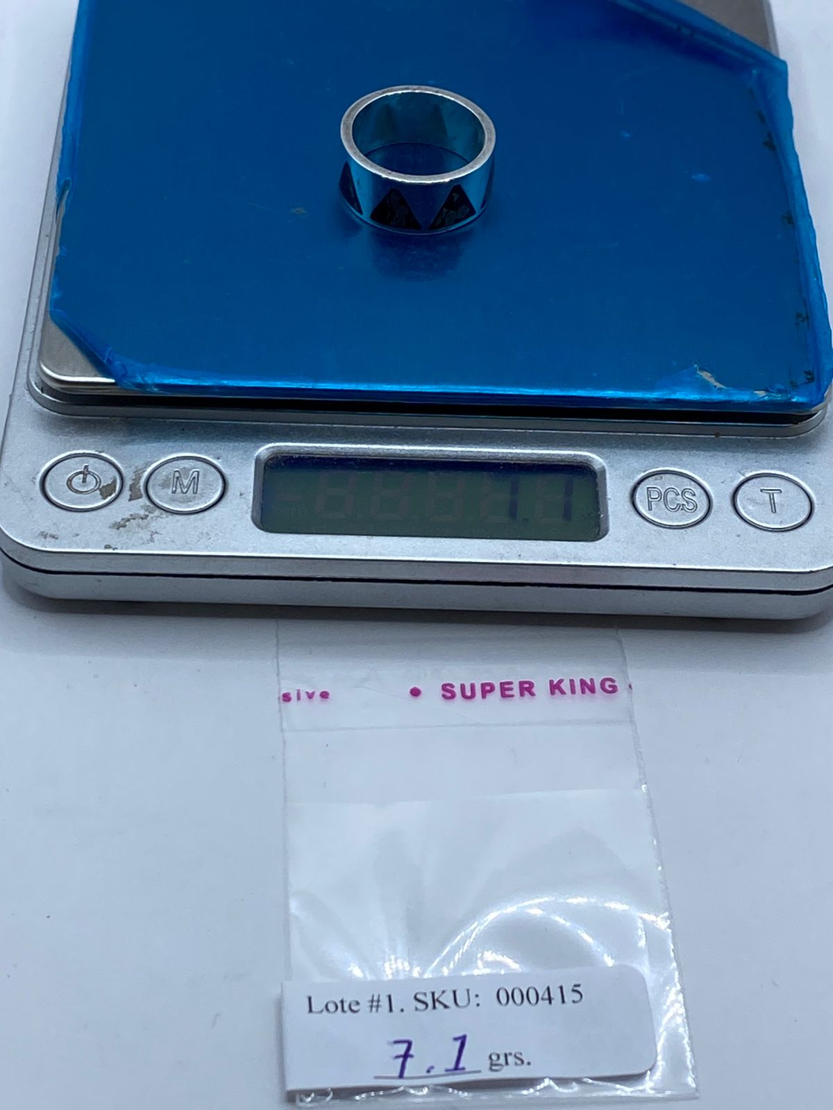 Anillo Pirámides Ancestrales de Plata .925 con Obsidiana Negra