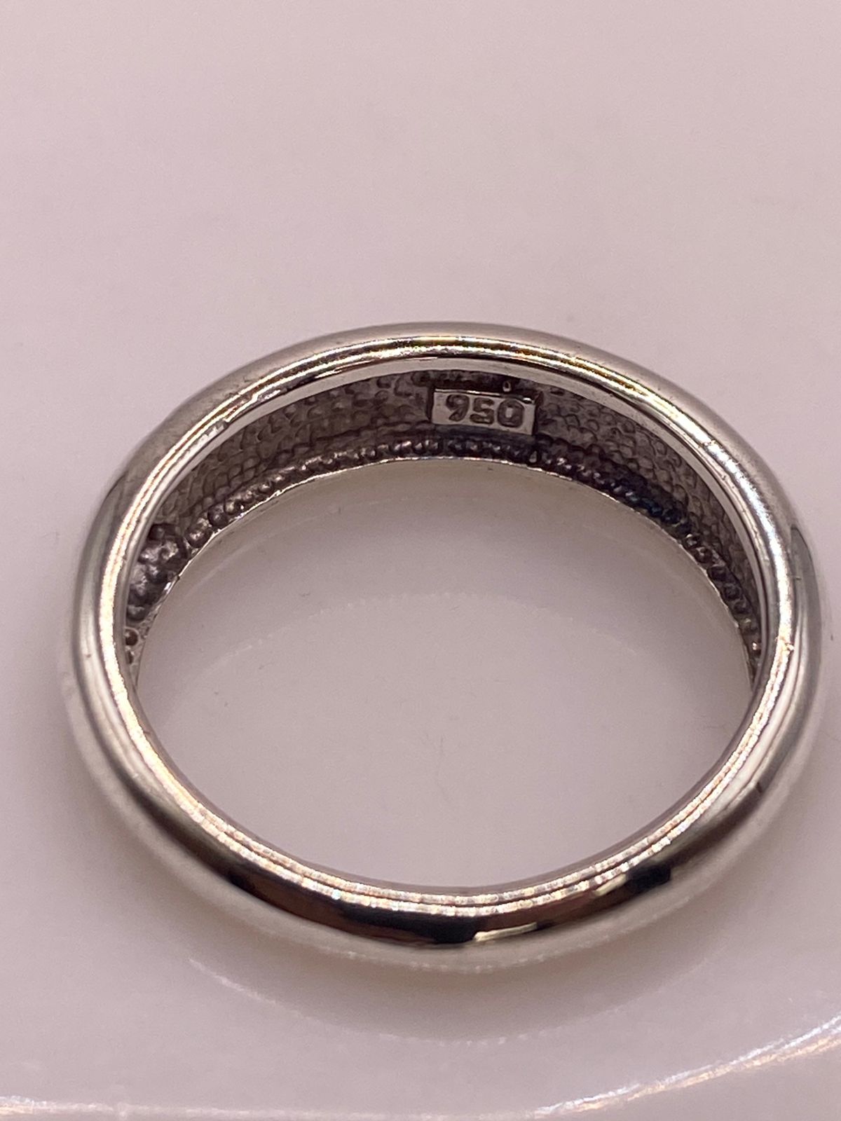 Anillo de Plata Ley 950 con Ópalo de Fuego Multicolor