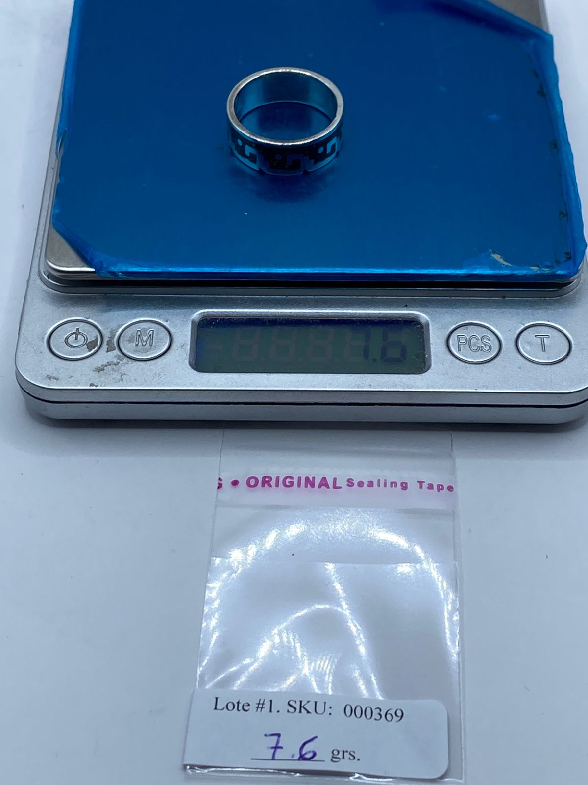 Anillo de Plata .925 Diseño Olas con Malaquita Natural