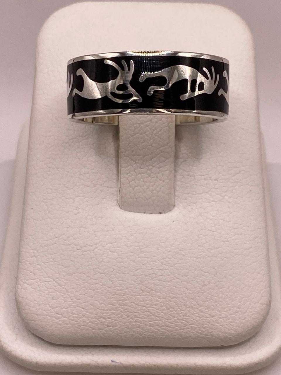 Anillo de Plata .925 con Figura Prehispánica