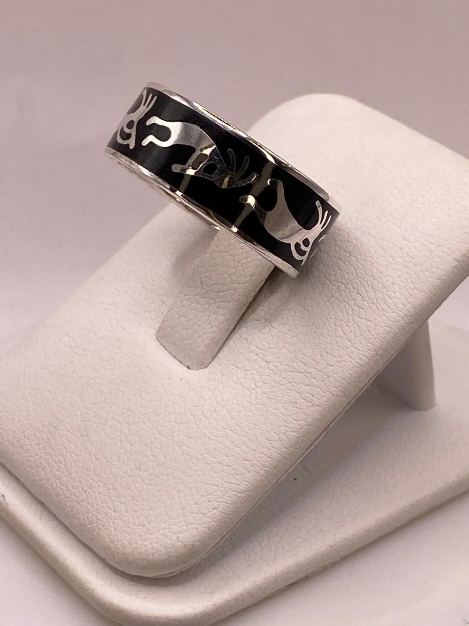 Anillo de Plata .925 con Figura Prehispánica