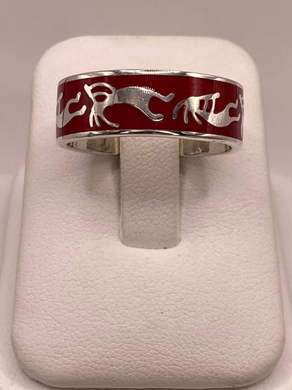Anillo de Plata .925 con Figuras Zoomorfas, vista de detalle