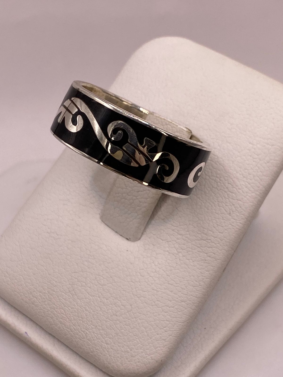 Anillo de Plata .925 con Greca Ornamentada