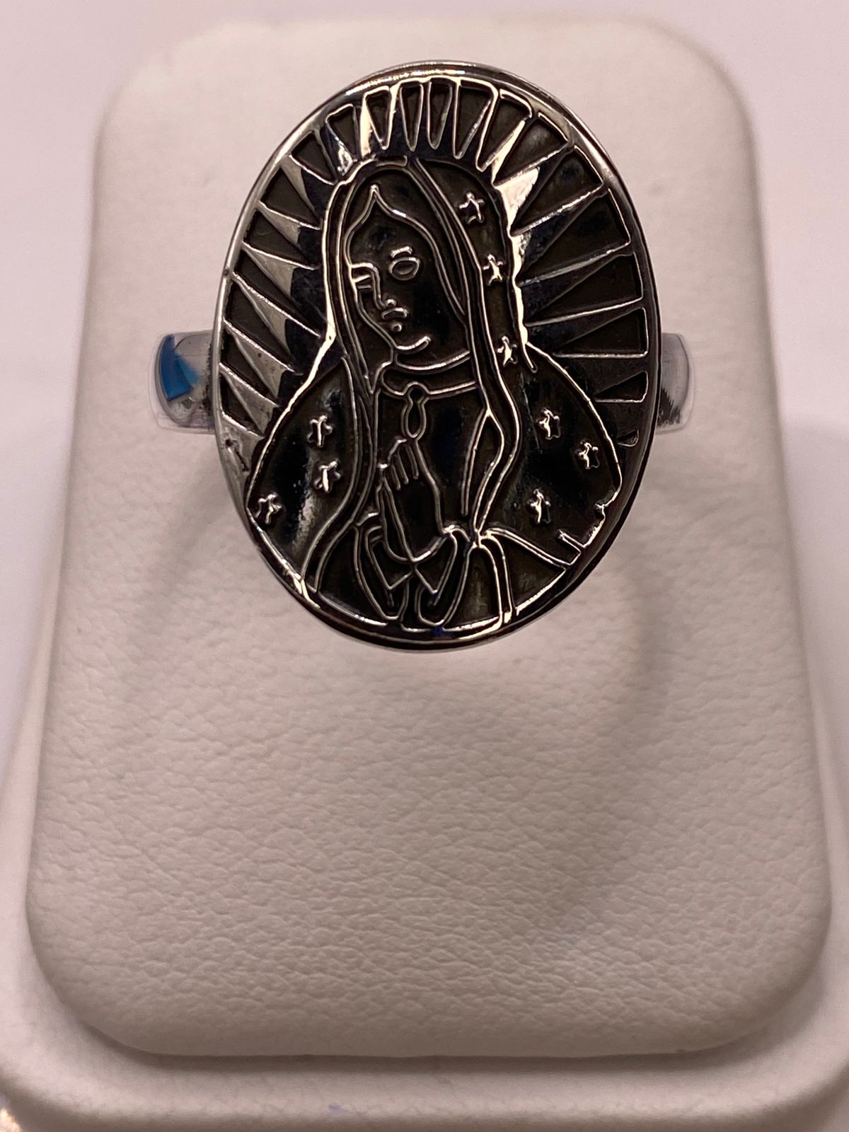 Anillo de Plata .925 Virgen de Guadalupe