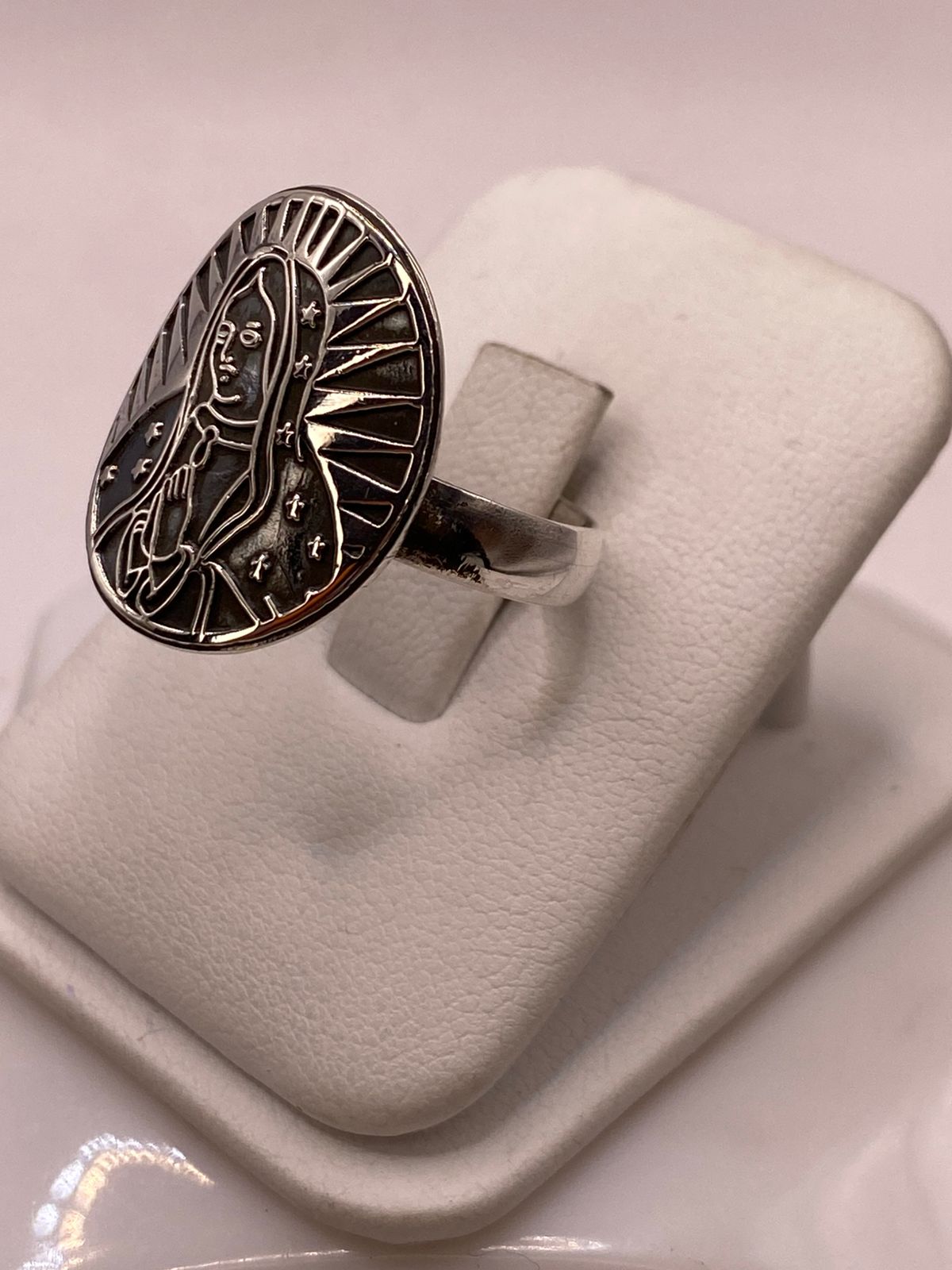 Anillo de Plata .925 Virgen de Guadalupe