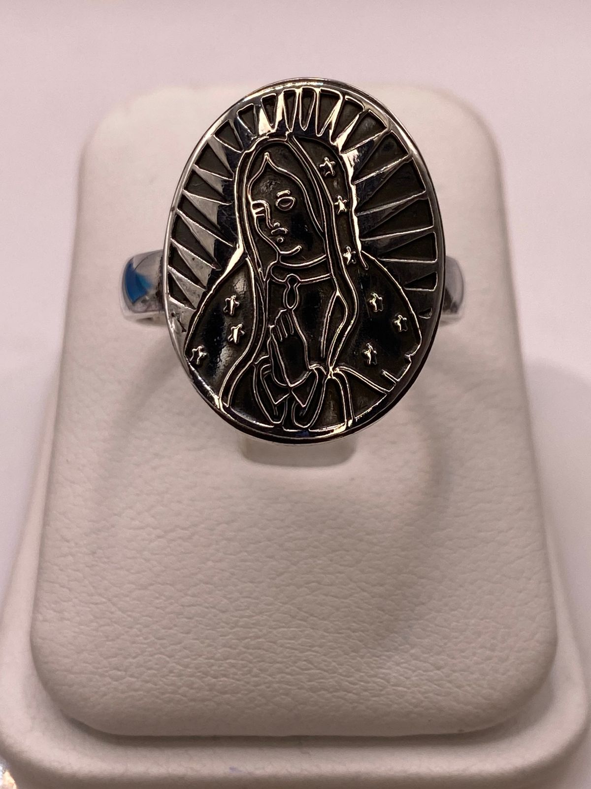 Anillo de Plata .925 Virgen de Guadalupe