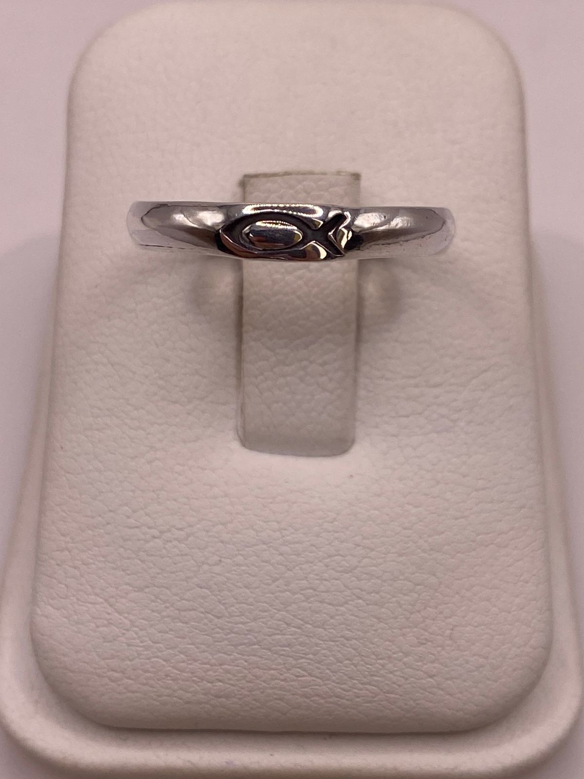 Anillo con Símbolo de Pez (ichthys) en Plata .925