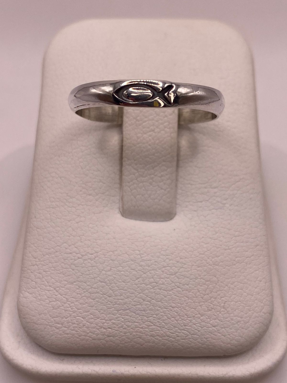 Anillo con Símbolo de Pez (ichthys) en Plata .925