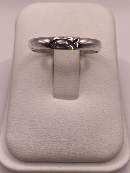 Anillo con Símbolo de Pez (ichthys) en Plata .925, sello de autenticidad Plata Ley .925